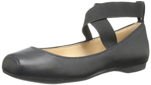 ballet flats with straps across foot