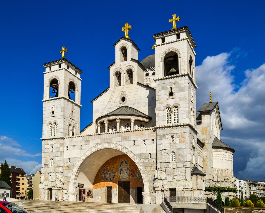 Balkan Trip: One Month In The Balkans Itinerary - Cathedral of the Resurrection of Christ in Podgorica, Montenegro